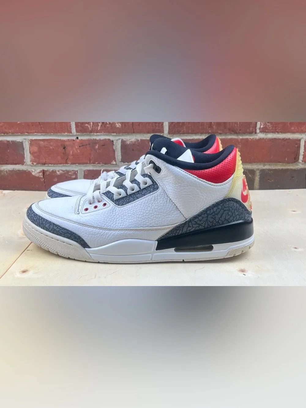 Air Jordan 3 Retro SE Fire Red Denim Sz 13 Men